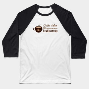 Coding with Coffee Bliss Baseball T-Shirt